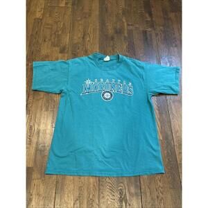 Seattle Mariners 1990s Teal T‑Shirt – Men’s Medium – Made by Lee – EUC